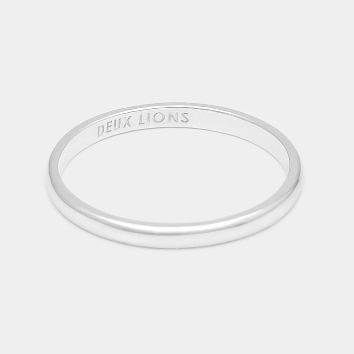 2mm Henchey Band Flat in Silver