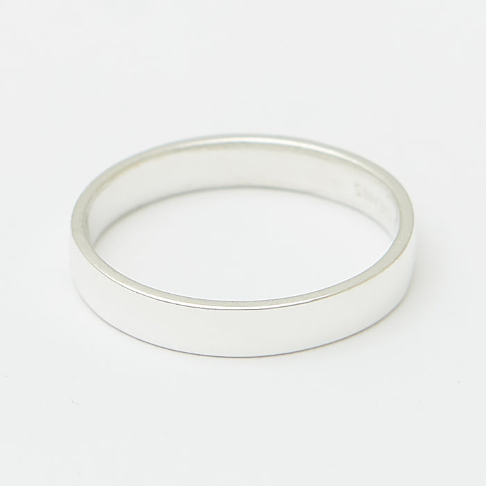 3.5mm Henchey Band Flat in Silver