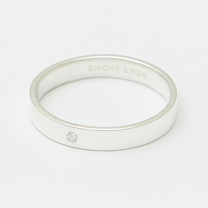 3.5mm Henchey Band Flat in Silver