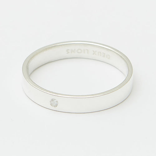 3.5mm Henchey Band Flat in Silver