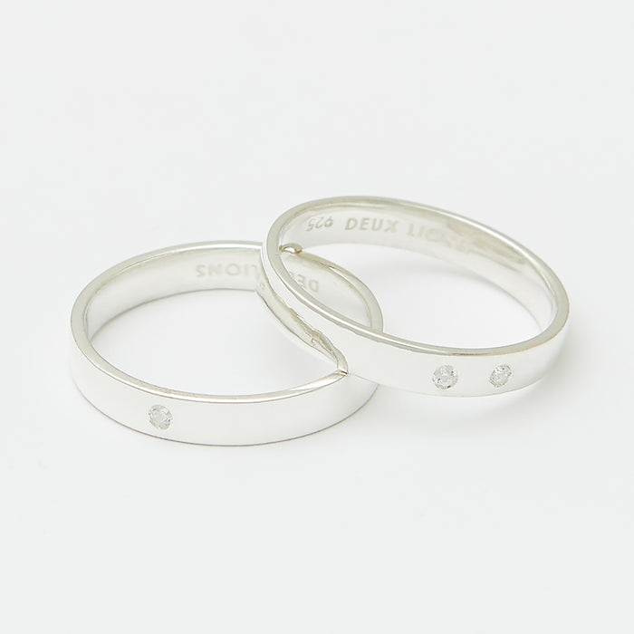 3.5mm Henchey Band Flat in Silver