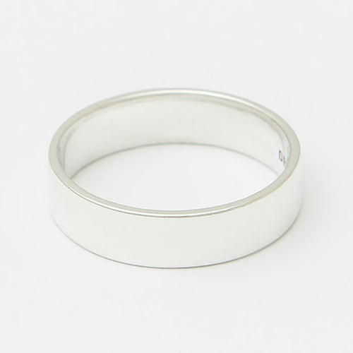 5mm Henchey Band Flat in Silver