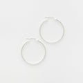 Andrea Hoops in Silver
