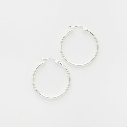 Andrea Hoops in Silver