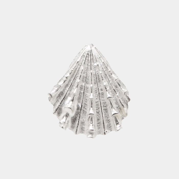 Arielle Seashell Stud in Silver