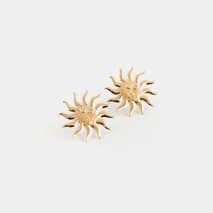 Aurora Diamond Earrings in Gold
