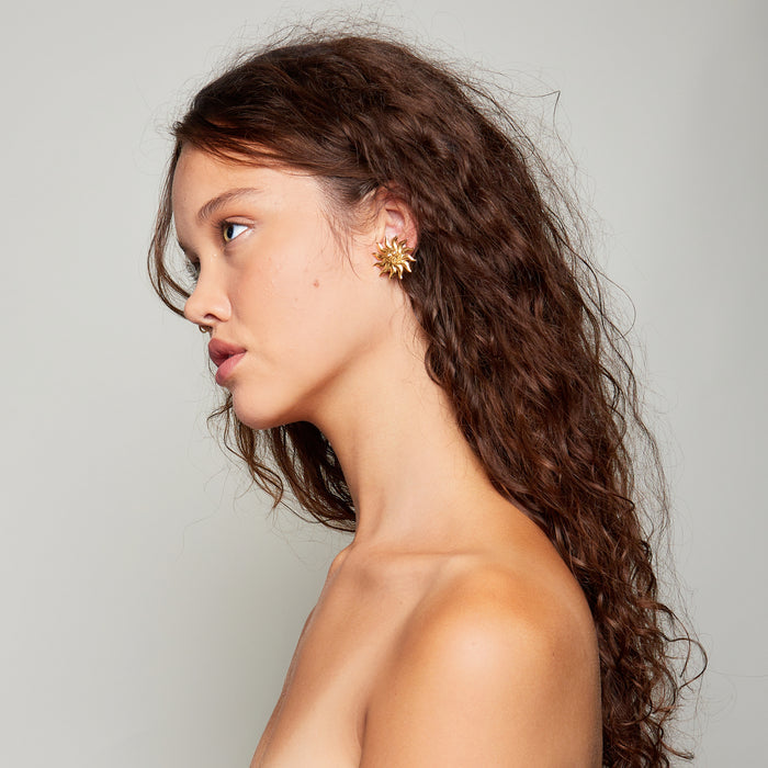 Aurora Diamond Earrings in Gold