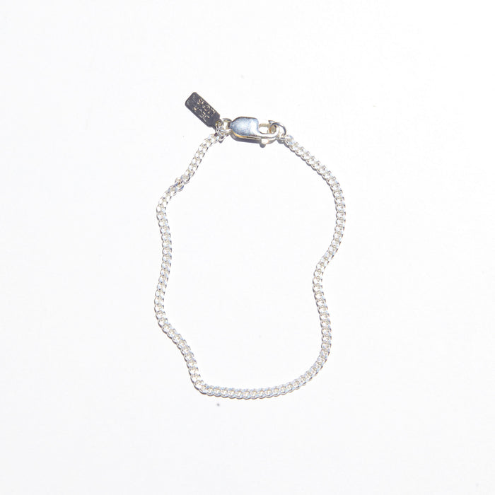 Baby Cuban Bracelet in Silver for her