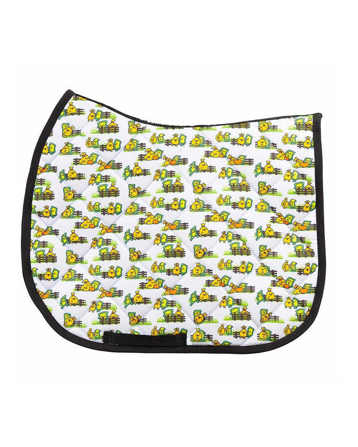 Bank Account all-purpose saddle pad with money cash print, by Dreamers & Schemers
