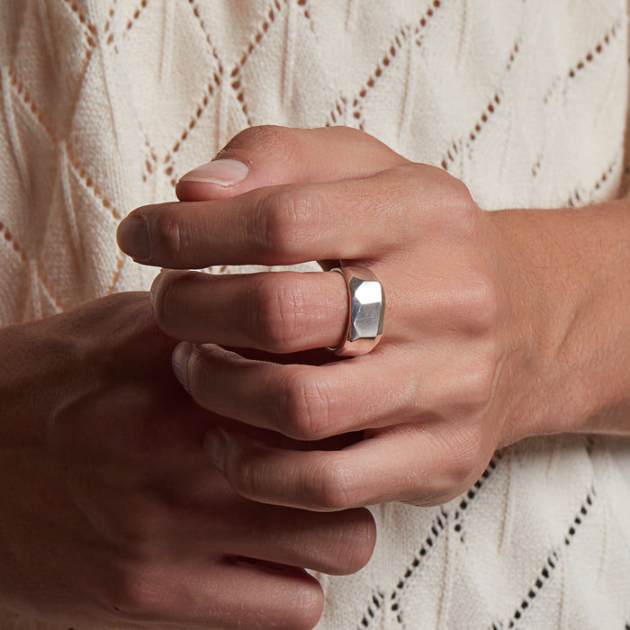 Big Stack Ring in Silver