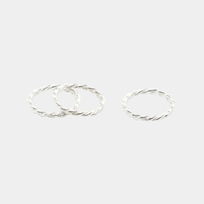 Braided Jane Knuckle Ring Combo in Gold