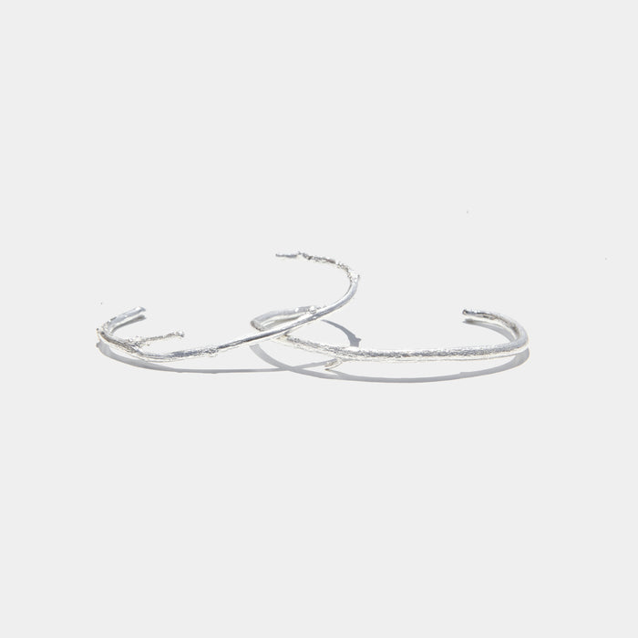 Branch Cuffs in Silver