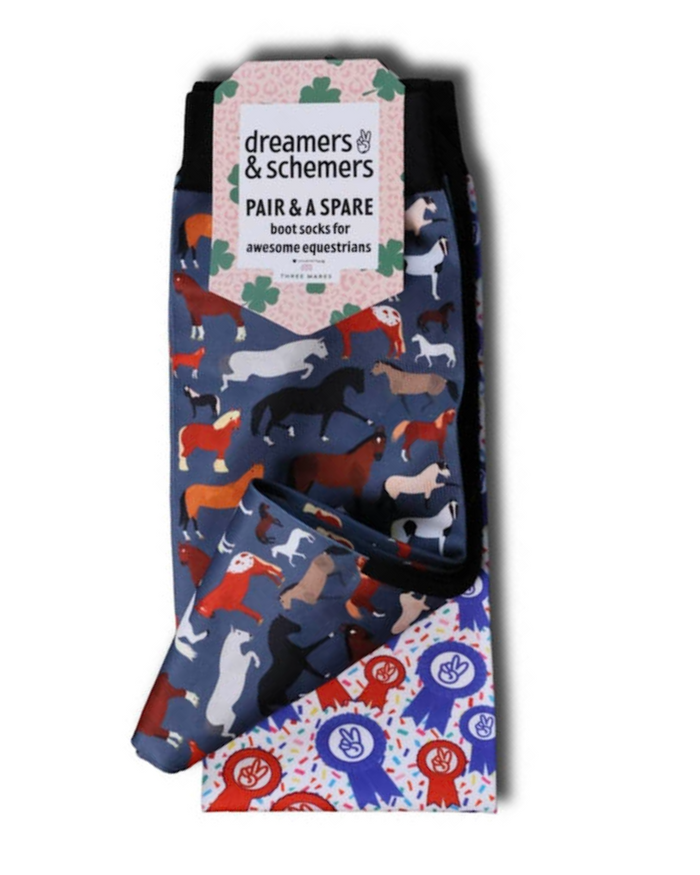 Breeds of the World Pair & A Spare Socks