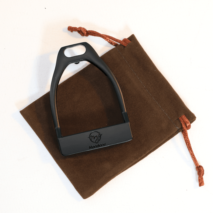 ManeJane Buckle Up! Stirrup Belt Buckle reversible leather belt, additional view, equestrian accessory by Dreamers & Schemers
