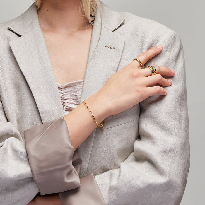 Cairo Link Bracelet in Gold