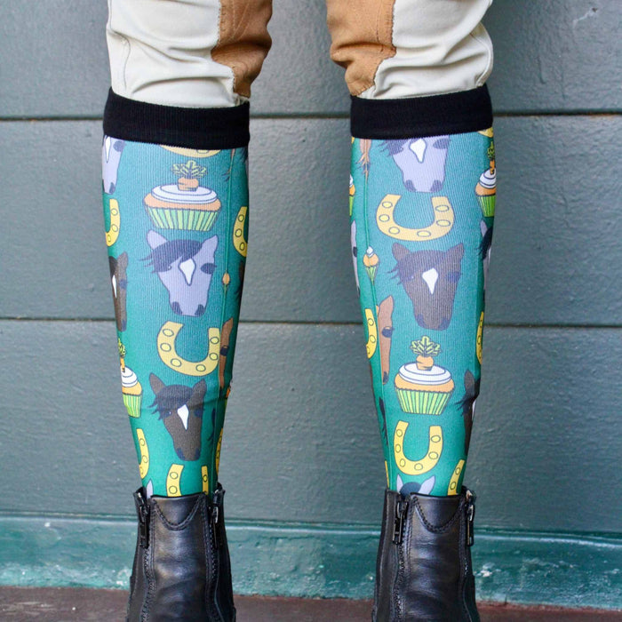 Carrot Cake youth Pair & a Spare boot socks, alternate angle, by Dreamers & Schemers