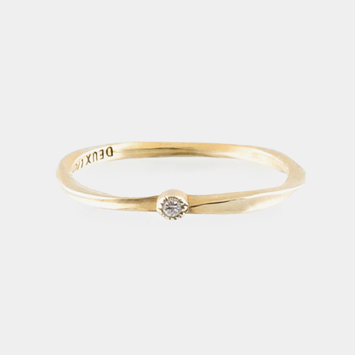 Cléo Coulée Diamond Ring in Gold