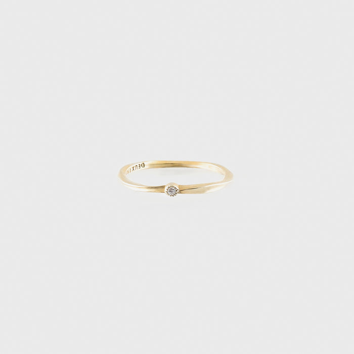Cléo Coulée Diamond Ring in Gold