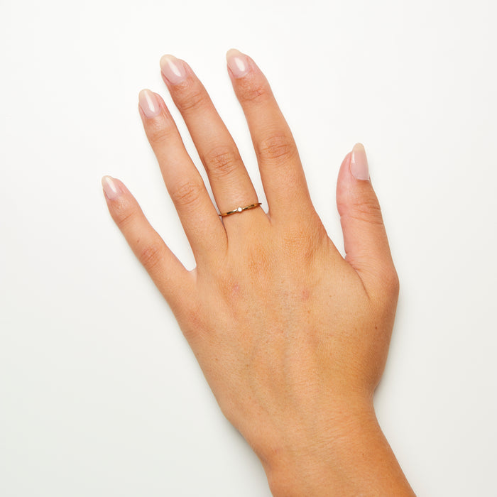 Cléo Coulée Diamond Ring in Gold