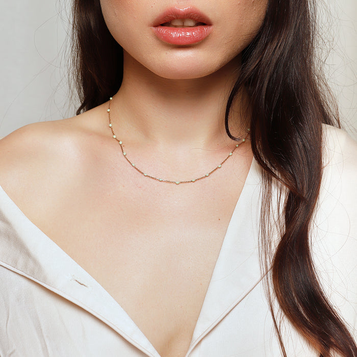 Condesa Necklace in Sage