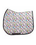 Croc Cat all-purpose saddle pad with crocodile cat mashup, by Dreamers & Schemers