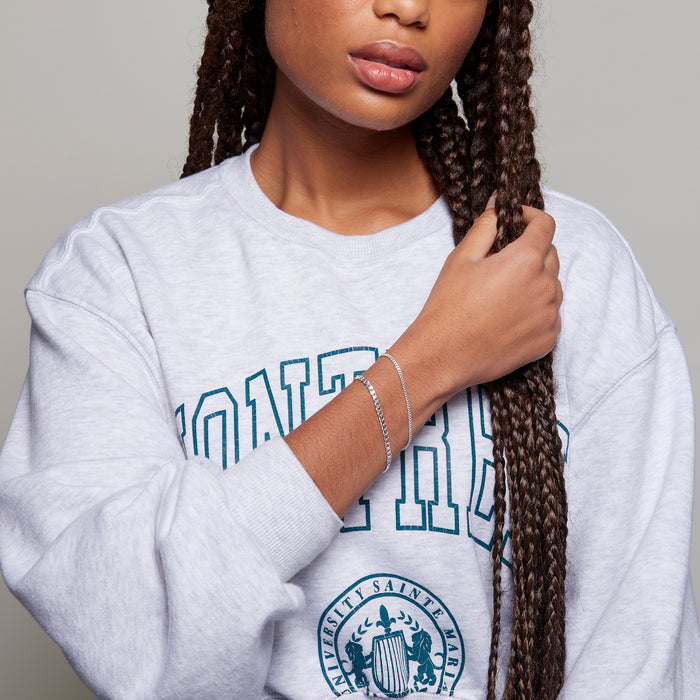 Cuban Bracelet in Silver for her