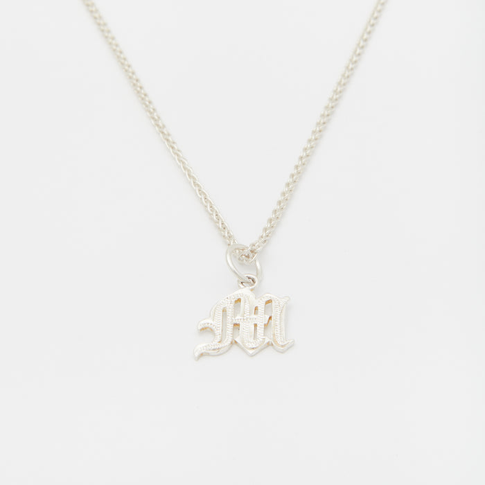Custom Old English Necklace in Silver