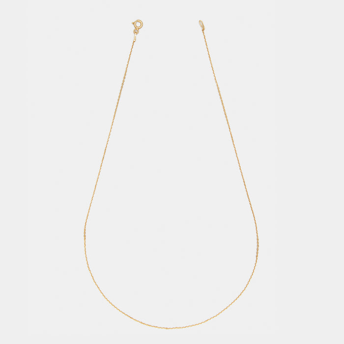 Dainty Diamond Cut Chain in Gold