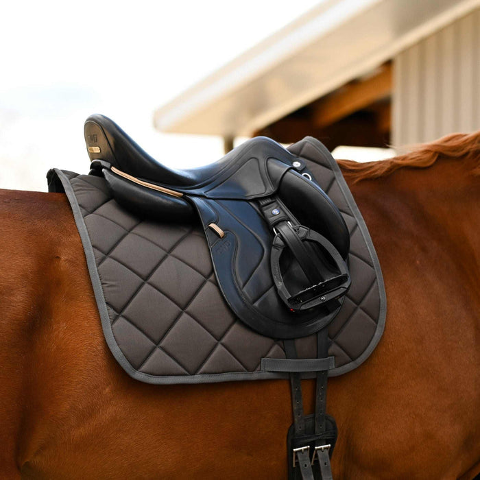 Dark Gray all-purpose saddle pad, by Dreamers & Schemers
