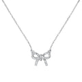 Diamond Bow Necklace