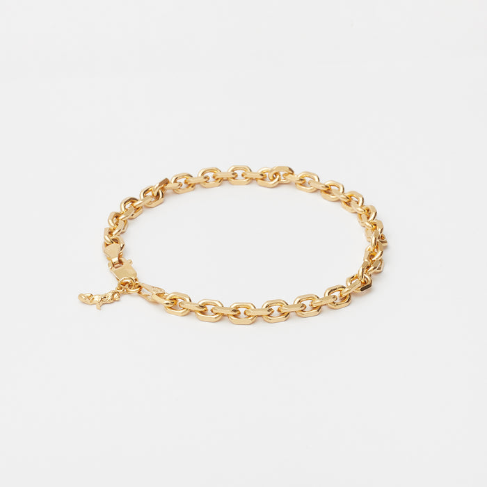 Diamond Cut Bracelet in Gold for Him