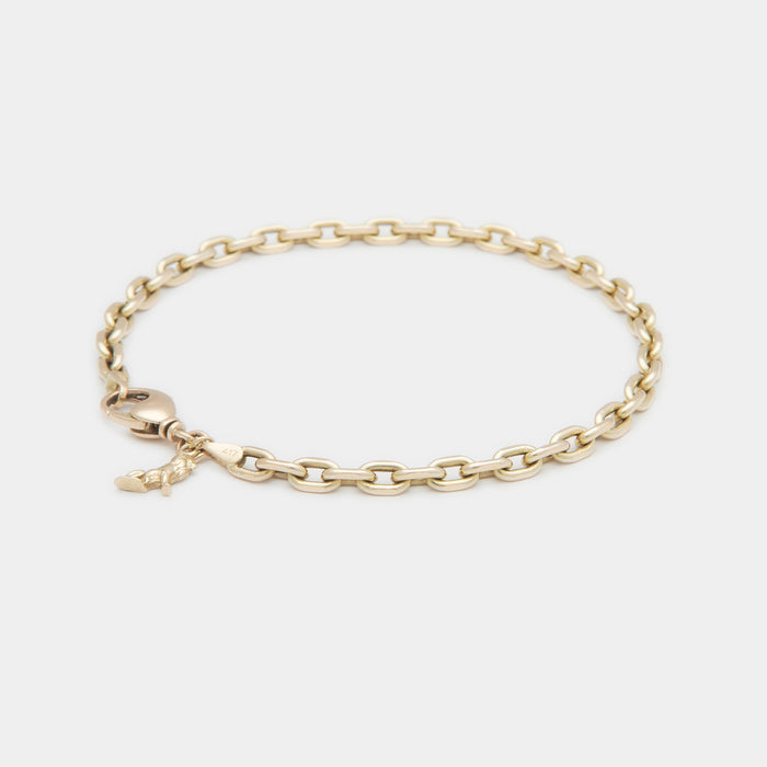 Diamond Cut Bracelet in Gold for Him