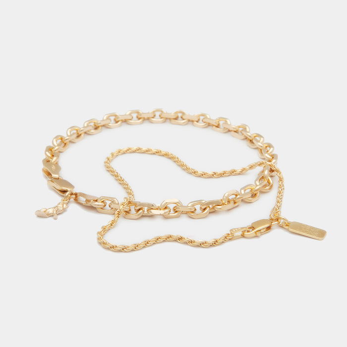 Diamond Cut Bracelet Stack in Gold for Her