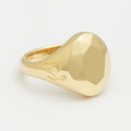 Diamond Signet Ring in Gold