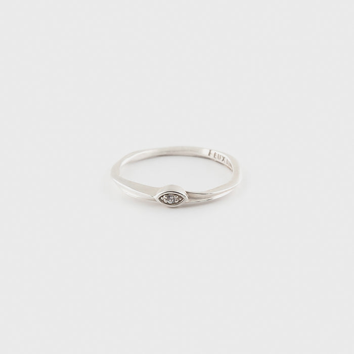 Due Diamond Ring Combo in Silver