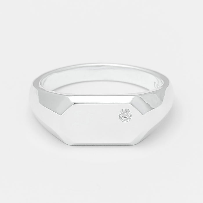 Emmet Signet Ring in Silver