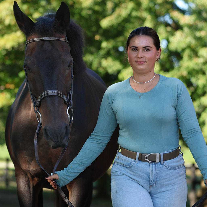Equitation Tech Long Sleeve Top, additional view, equestrian apparel by Dreamers & Schemers