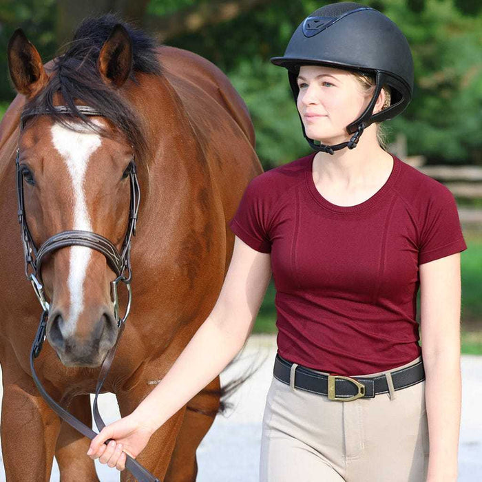 Equitation Tech Short Sleeve Top, additional view, equestrian apparel by Dreamers & Schemers