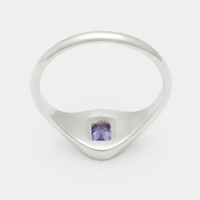 Evan Birthstone Stack Rings in Silver