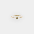 Eye of Horus Braided Ring in Gold