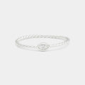 Eye of Horus Braided Ring in Silver