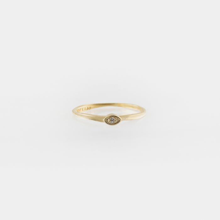 Eye of Horus Coulée Ring in Gold