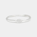 Eye of Horus Coulée Ring in Silver