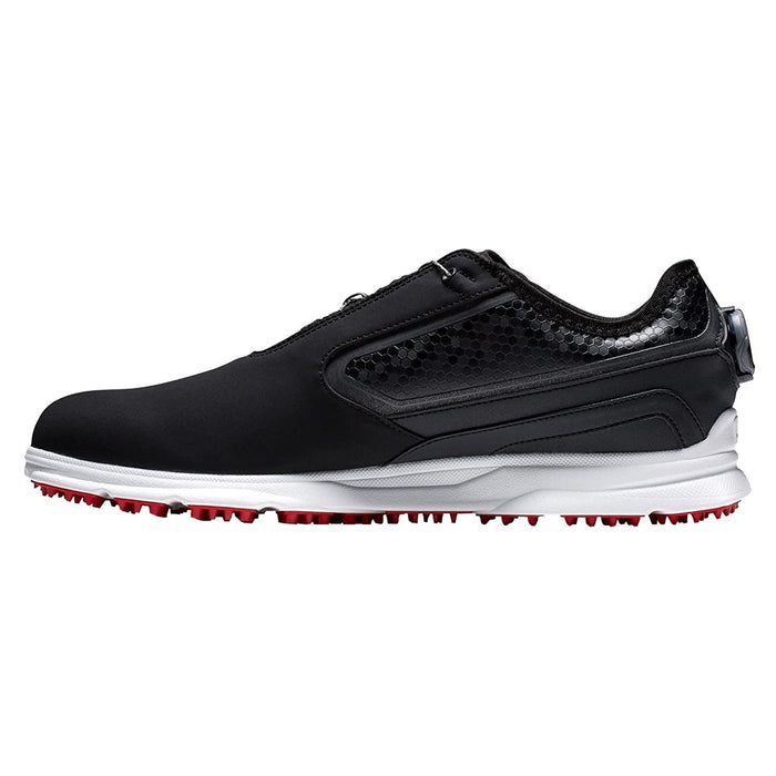 FootJoy Superlites XP BOA Spikeless Golf Shoes Previous Season Style Black/White/Red - 23 Men