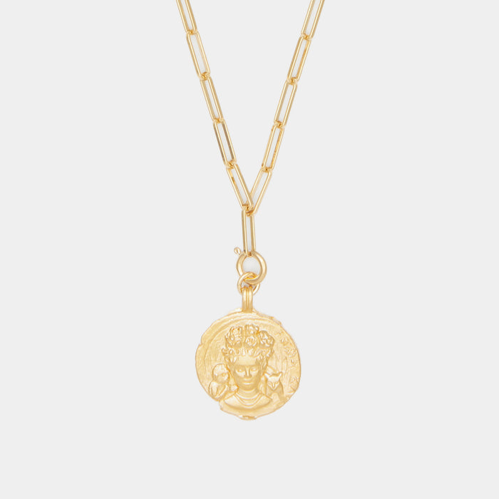 Freya Charm on Cairo Chain in Gold