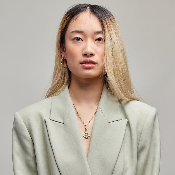 Freya Charm on Cairo Chain in Gold