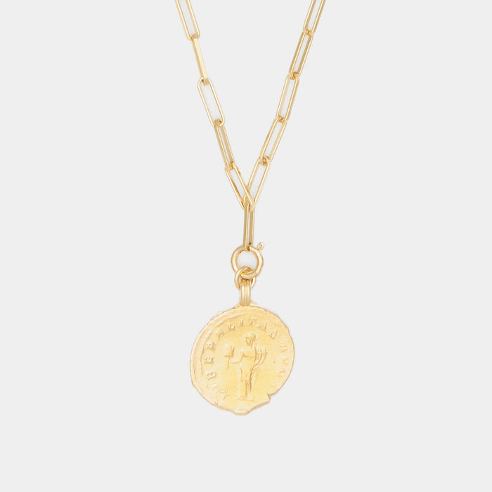 Freya Charm on Cairo Chain in Gold