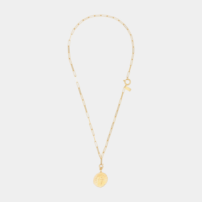 Freya Charm on Cairo Chain in Gold