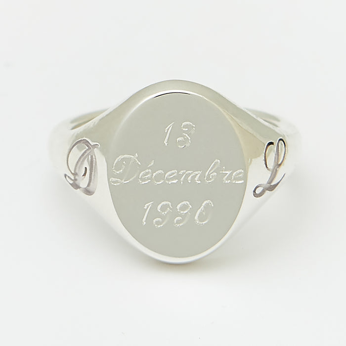 Gaston Signet Ring in Silver