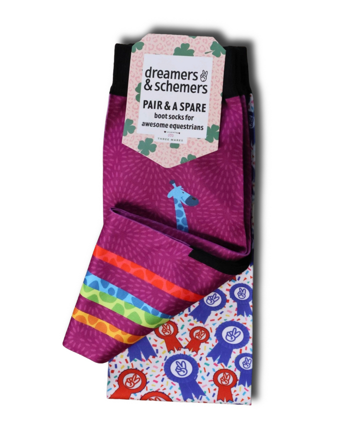 Giraffe Attack Pair & A Spare Socks